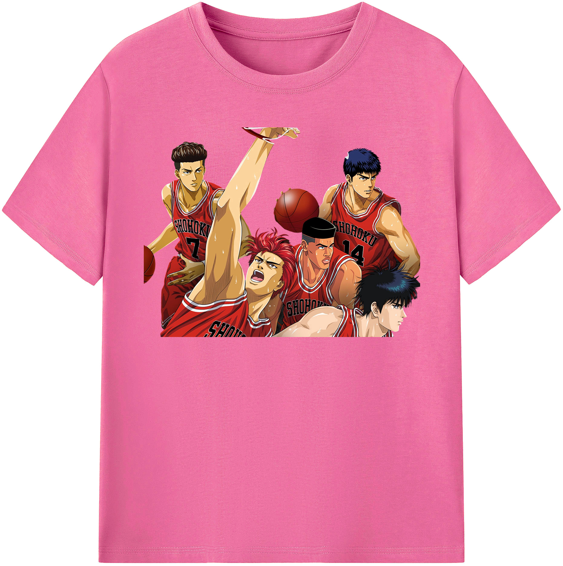 （画像用） SLAM DUNK／スラムダンク レディースカジュアルプリントTシャツ（綿100％）